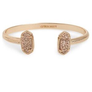 Kendra Scott Elton Rose Gold Drusy Cuff Bracelet
